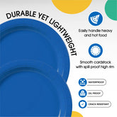 9 In. Dark Blue Paper Plates | 1000 Count